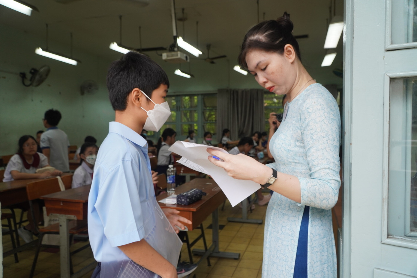 Thí sinh thi vào lớp 6 Trường THCS-THPT Trần Đại Nghĩa