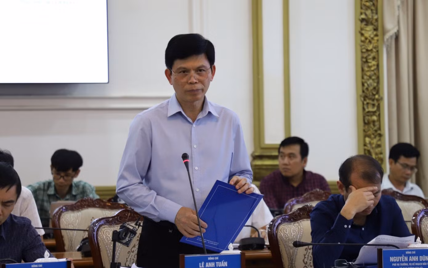 Thứ trưởng Bộ GTVT Lê Anh Tuấn tại buổi làm việc.
