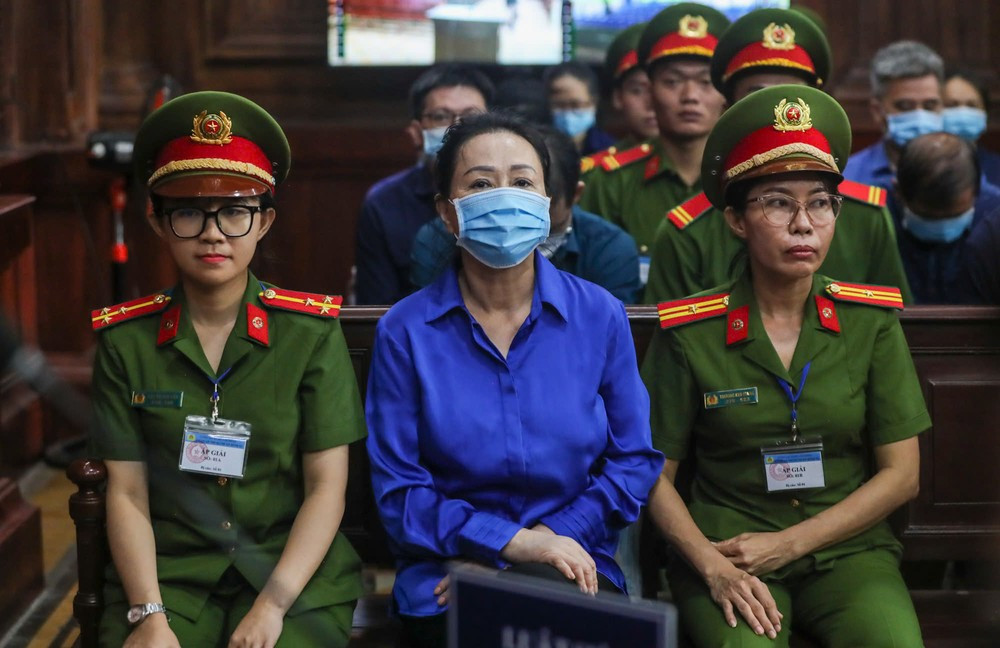 Bà Trương Mỹ Lan tại phiên tòa. Ảnh: Duy Anh.