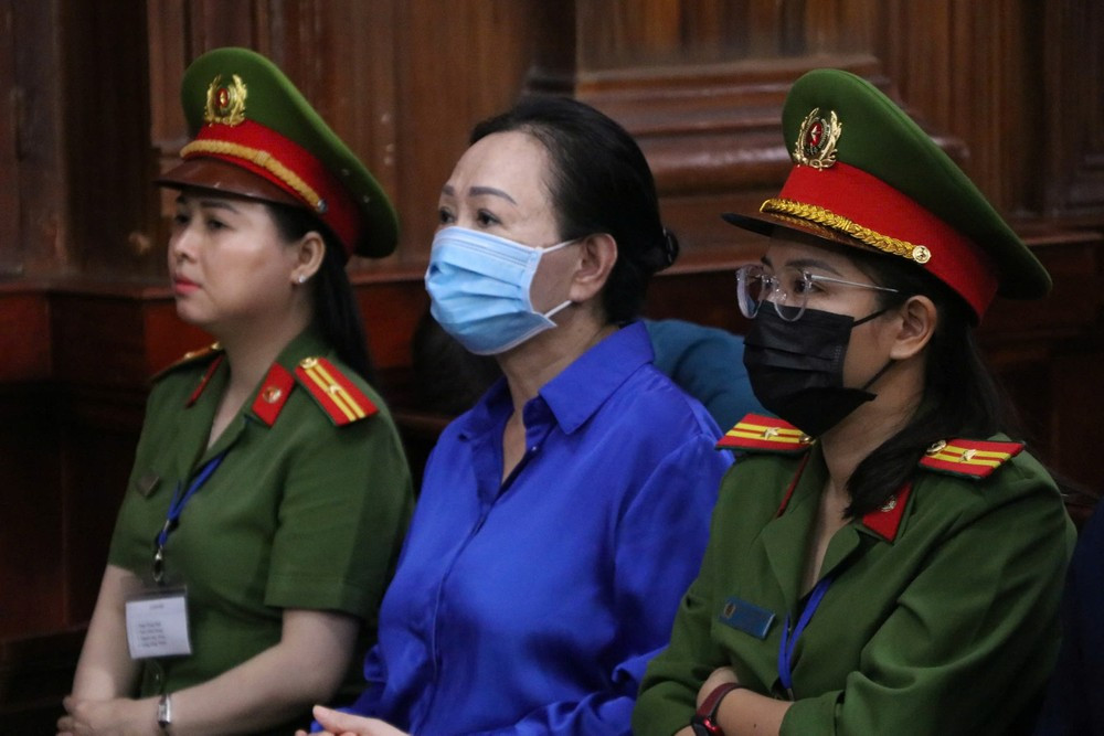 Bà Trương Mỹ Lan tại phiên tòa. Ảnh: Tân Châu