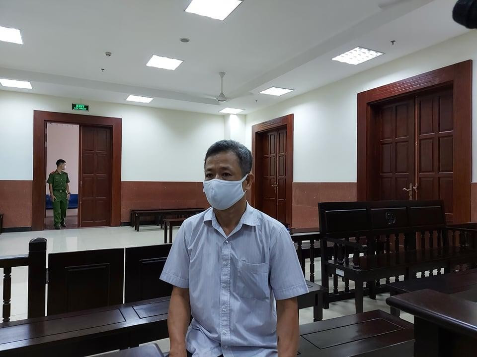 Cựu Bí thư Bến Cát Nguyễn Hồng Khanh tại phiên tòa phúc thẩm.