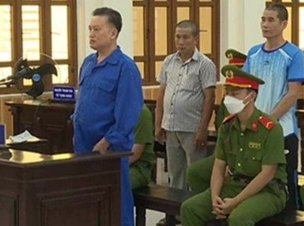 Các bị cáo tại phiên tòa