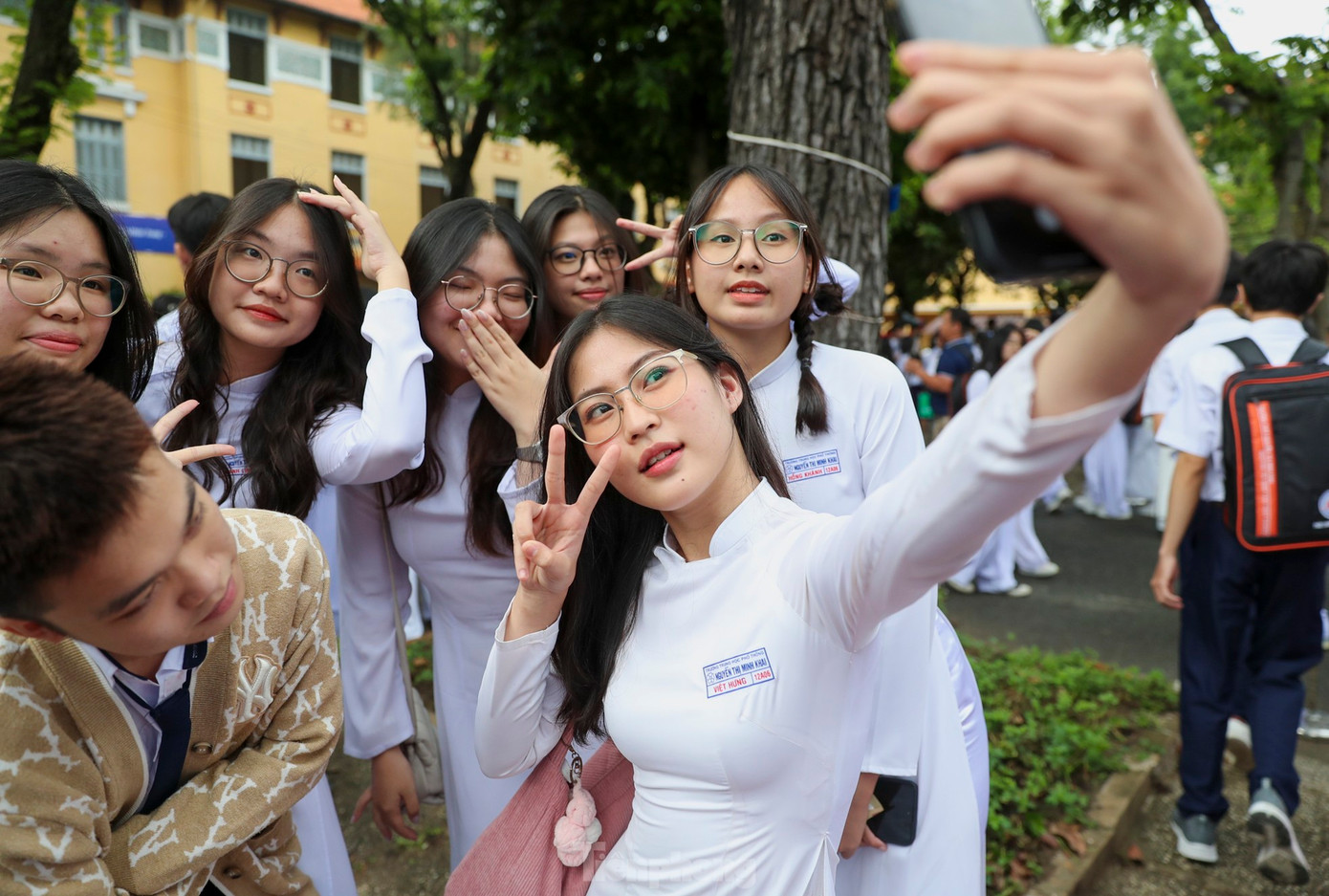 Học sinh TPHCM trong lễ khai giảng. Ảnh: Duy Anh Học sinh TPHCM trong lễ khai giảng. Ảnh: Duy Anh