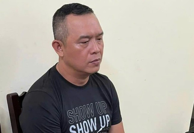 Ông Ngô Đức Giang tại cơ quan công an. Ảnh: Công an cung cấp.