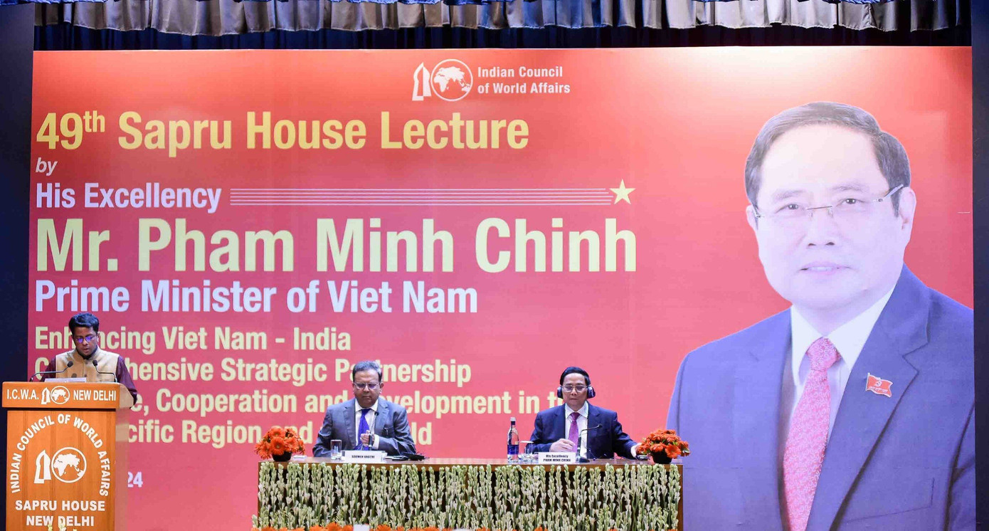 Thủ tướng cho rằng Việt Nam - Ấn Độ cần trở thành nhân tố tích cực đóng góp vào hòa bình, ổn định, hợp tác và phát triển của cả khu vực và toàn cầu.