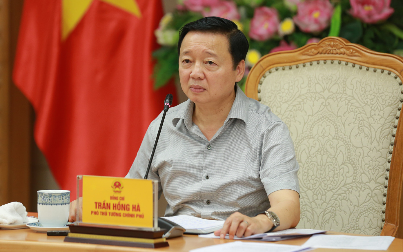 Phó Thủ tướng Trần Hồng Hà chủ trì cuộc họp về Đề án phát triển thị trường carbon.