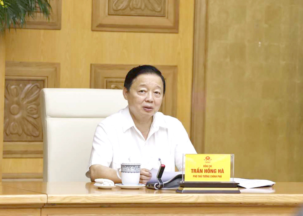 Phó Thủ tướng Trần Hồng Hà. Phó Thủ tướng Trần Hồng Hà.