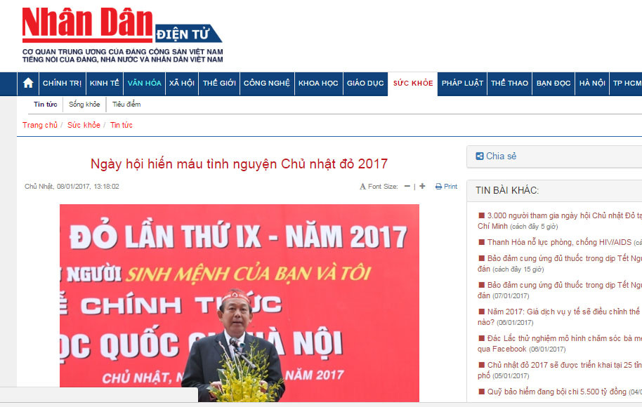 Chủ Nhật Đỏ ngày 8/1 thu được hơn 5500 đơn vị máu ảnh 1