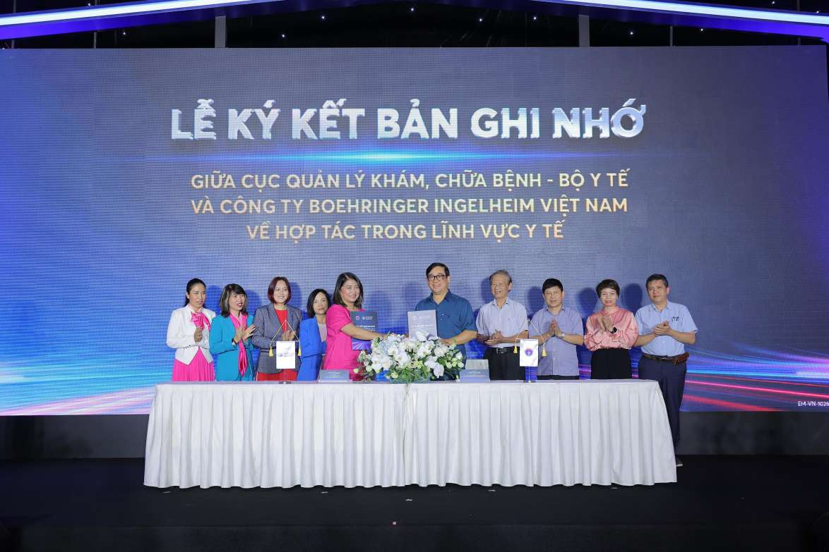 Boehringer Ingelheim ký kết biên bản ghi nhớ với Cục Quản lý Khám chữa bệnh (Bộ Y tế) nhằm tối ưu hóa chăm sóc sức khỏe cho bệnh nhân