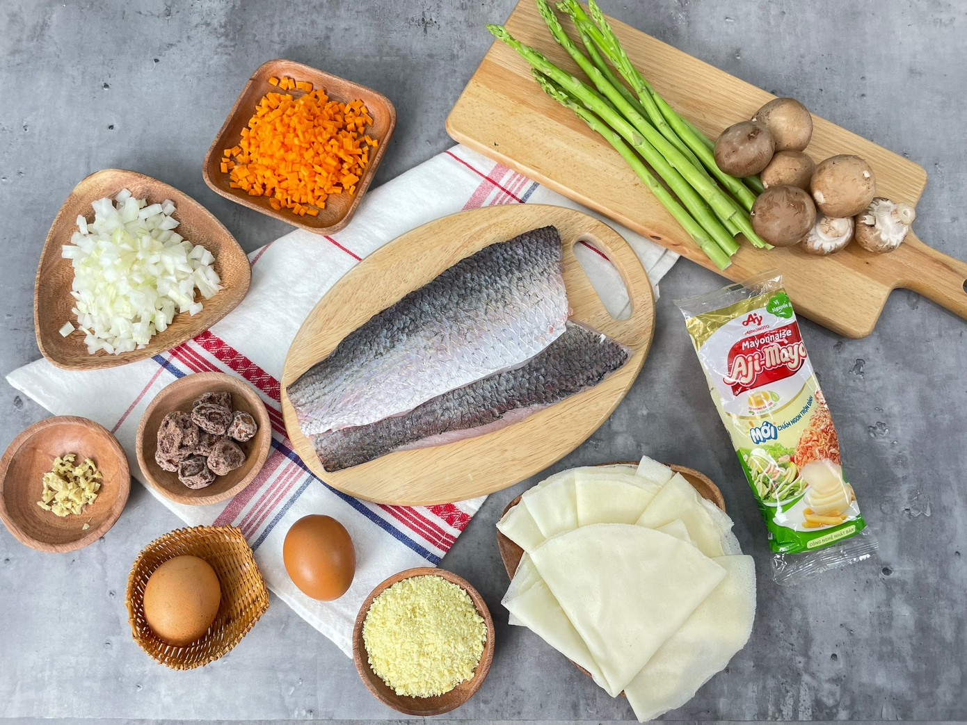 Sản phẩm xốt mayonnaise Aji-mayo® dùng trong nhiều món ăn ngon