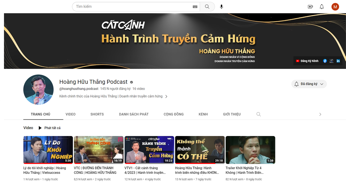 Chính cách chia sẻ tâm huyết, chân thành từ những trải nghiệm thực chiến và sát với thực tế đã thu hút được rất nhiều sự quan tâm của cộng đồng và xã hội. Chính cách chia sẻ tâm huyết, chân thành từ những trải nghiệm thực chiến và sát với thực tế đã thu hút được rất nhiều sự quan tâm của cộng đồng và xã hội.