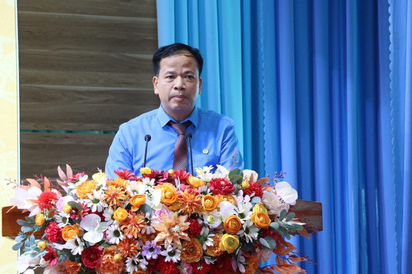 Đồng chí Lê Viết Sự, Chủ tịch Công đoàn Công ty nhấn mạnh những nhiệm vụ trọng tâm 6 tháng cuối năm 2023