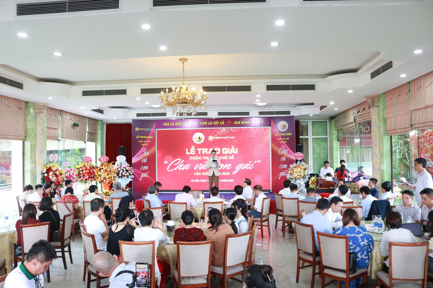 Toàn cảnh lễ trao giải cuộc thi.