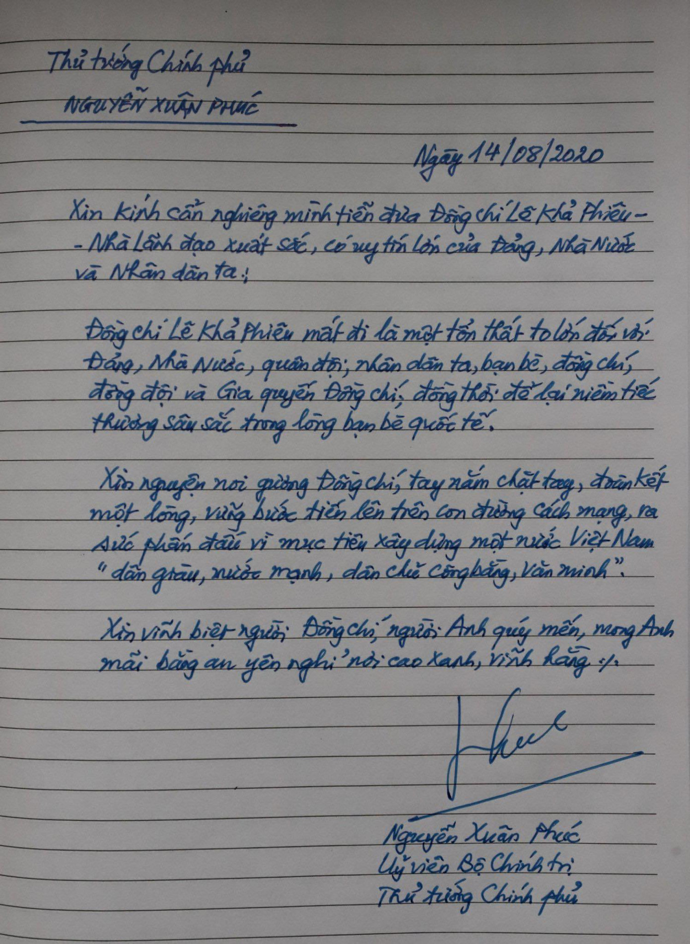 Quốc tang nguyên Tổng Bí thư Lê Khả Phiêu ảnh 13