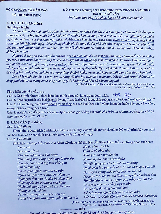 Gần 900.000 sỹ tử chính thức vượt vũ môn: Cập nhật giải đề môn Ngữ Văn THPT ảnh 21