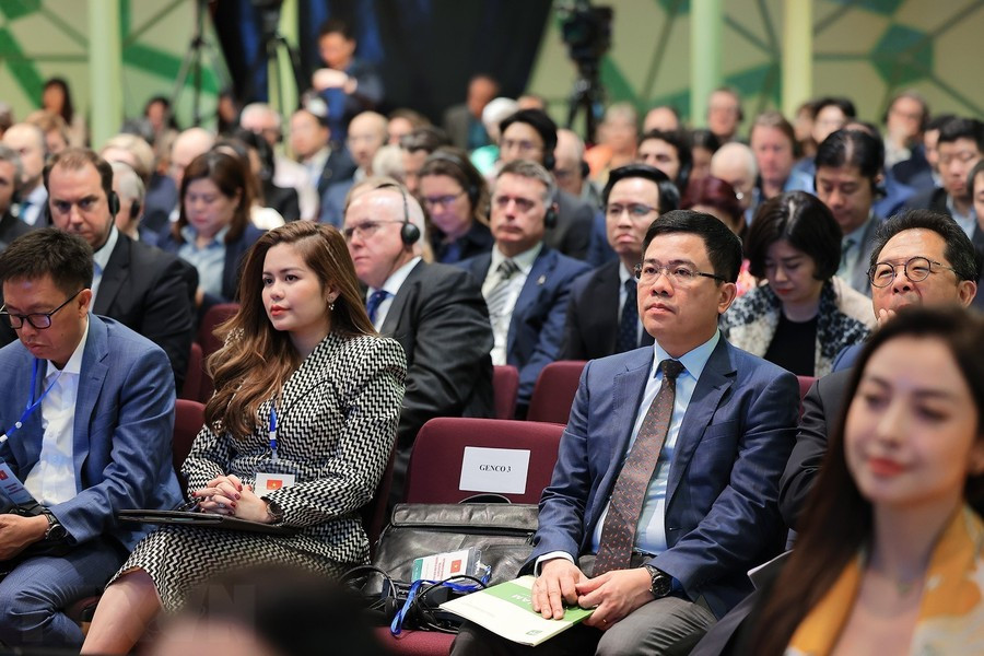 Các đại biểu tham dự Diễn đàn Doanh nghiệp Việt Nam-Australia. (Ảnh: Dương Giang/TTXVN).