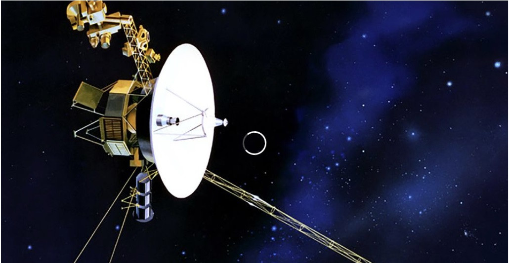 Mô phỏng tàu vũ trụ Voyager 1 bay vào vũ trụ