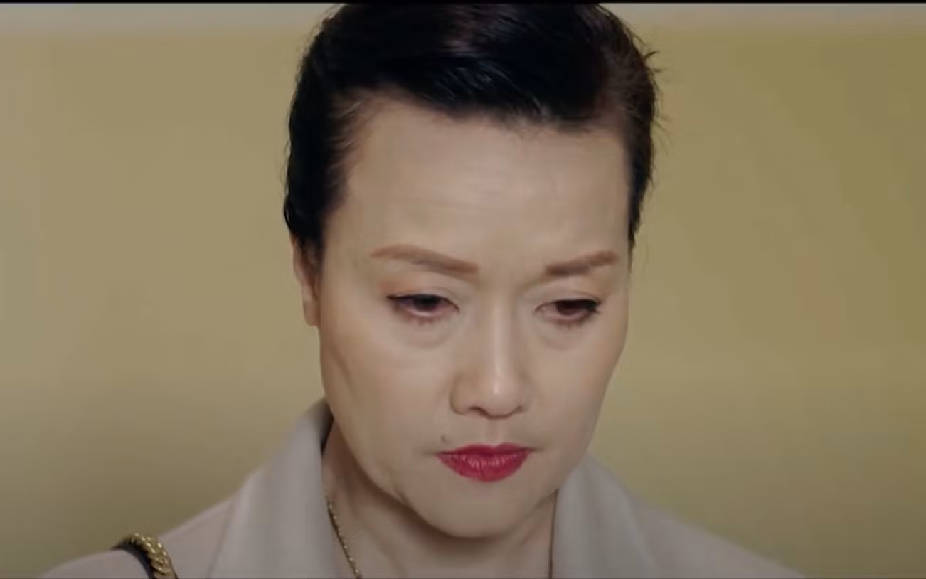 Phân cảnh bà Thư xin Trí (Duy Hưng) tha cho con riêng của chồng để lại nhiều ấn tượng cho diễn viên Vân Dung.