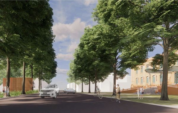 Pavilion Dòng kết nối 2 công trình kiến trúc Bắc Bộ phủ và vườn hoa Diên Hồng. Pavilion Dòng kết nối 2 công trình kiến trúc Bắc Bộ phủ và vườn hoa Diên Hồng.