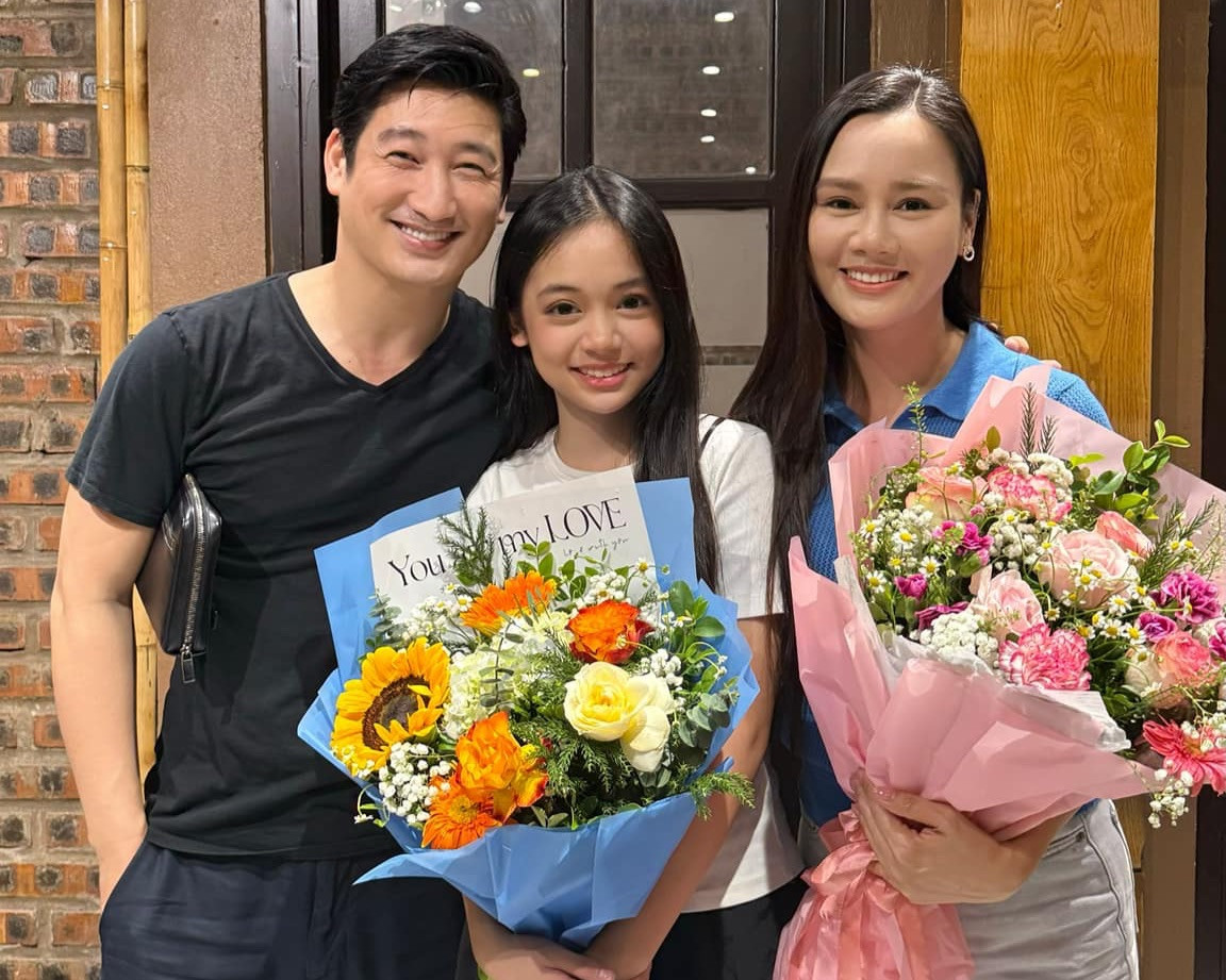 Gia đình nhỏ của Thuận (Huyền Sâm) để lại ấn tượng với khán giả.