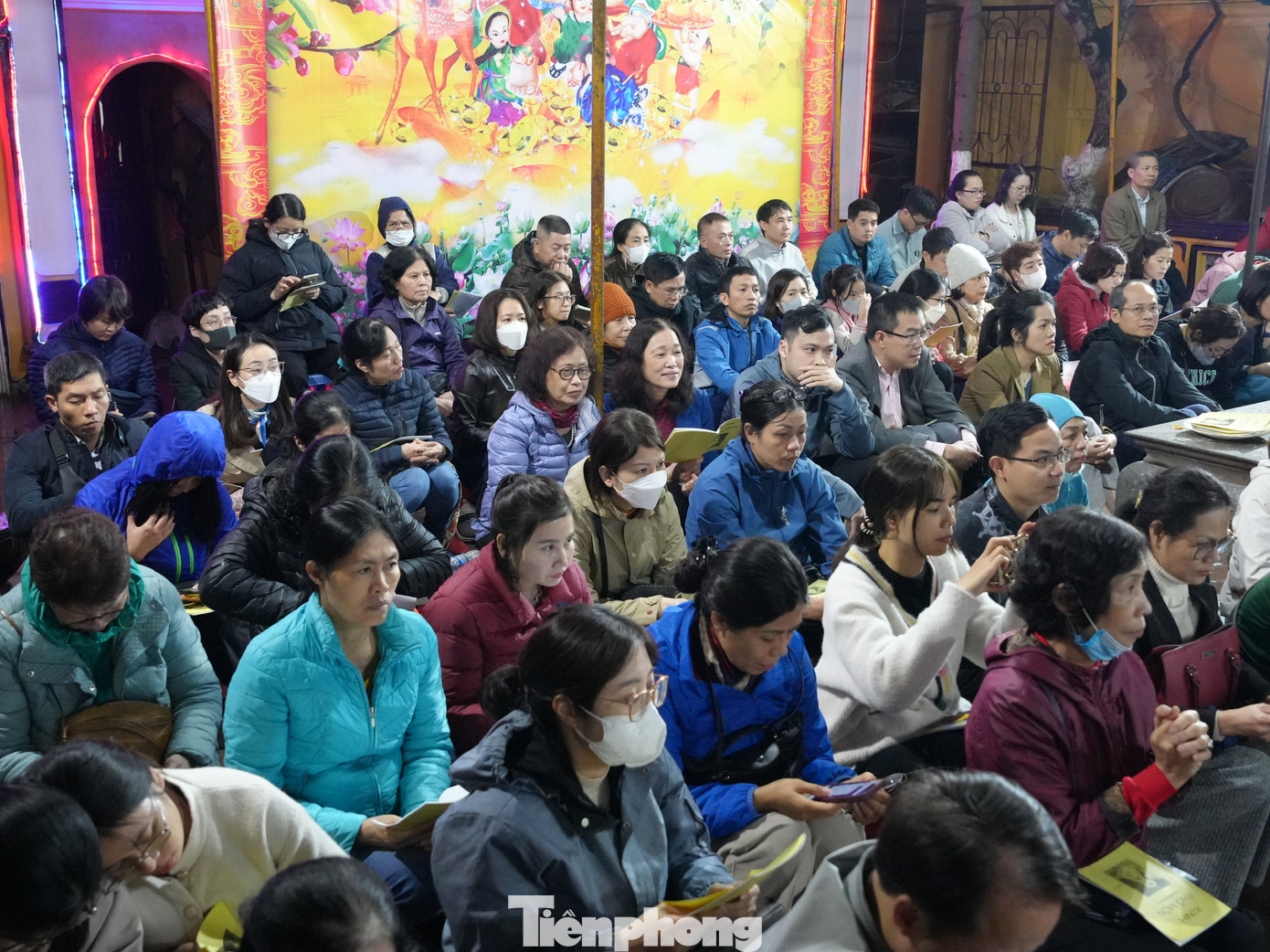 Người dân đã đăng ký khóa lễ trước sẽ nhận được thông báo đến vào ngày được ghi trong phiếu để dự lễ, sớ của người dân đã được nhà chùa dâng lên Tam Bảo.