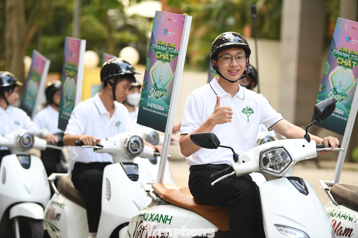 Trụ sở của các đơn vị tài trợ Techcombank, PVcomBank, TPbank... cũng là một điểm đến trong hành trình quảng bá chương trình Ngày Thẻ Việt Nam 2024.