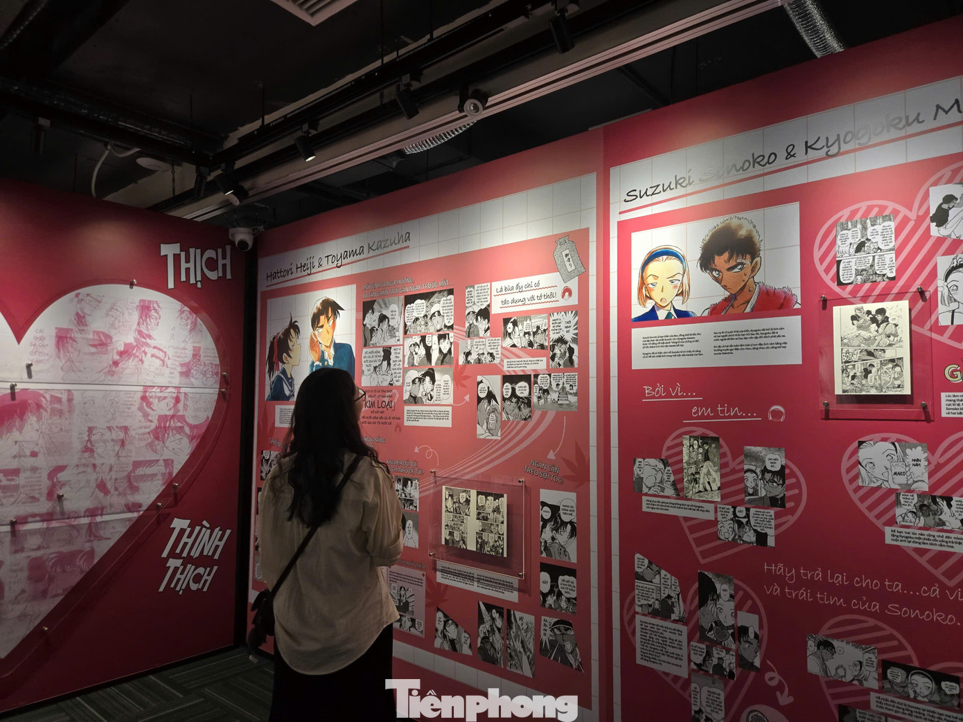 Triển lãm gồm khu vực trưng bày tượng nhân vật, khu vực điểm lại “câu nói” đáng nhớ xuyên suốt tác phẩm, những câu danh ngôn thể hiện tâm tư cũng như niềm tin của các nhân vật hay chuyên mục tuyển tập mật mã từng xuất hiện trong các tác phẩm...