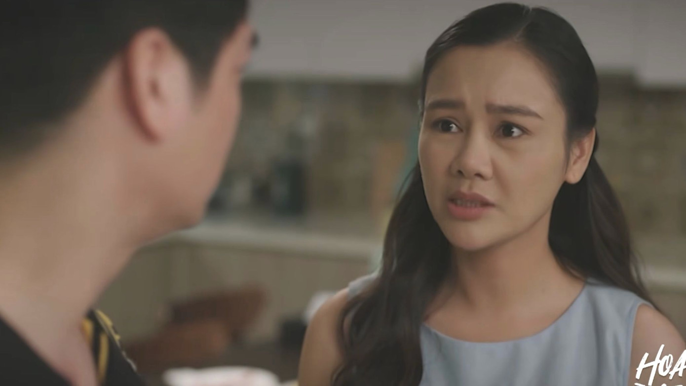 Thuận liên tục tra hỏi khiến Khang khó chịu, nặng lời với vợ.