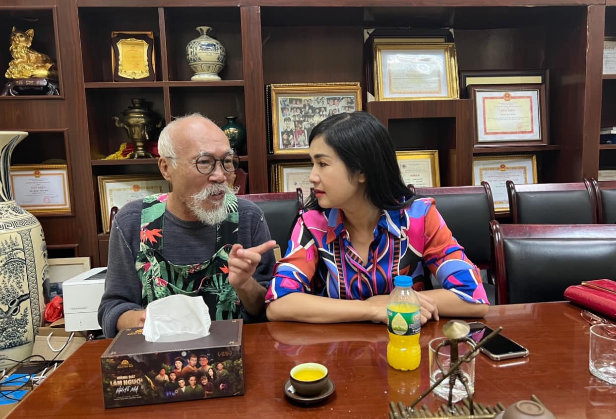 NSND Thu Hà thương tiếc khi NSND Hoàng Hà Tùng rời cõi tạm.