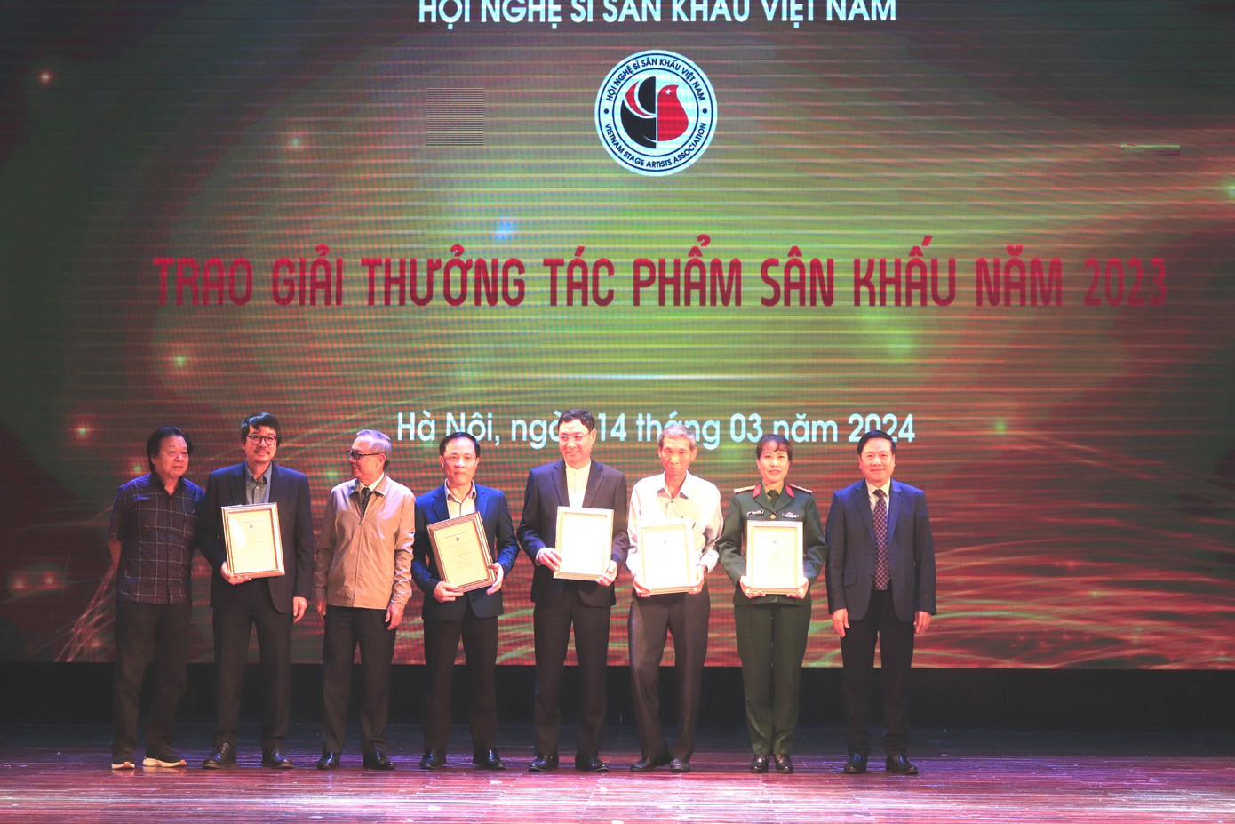 Năm 2023, Hội đồng nghệ thuật Hội Nghệ sĩ Sân khấu Việt Nam không thể tìm ra tác phẩm xuất sắc nào để trao giải A. Ảnh: Thúy Hiền. Năm 2023, Hội đồng nghệ thuật Hội Nghệ sĩ Sân khấu Việt Nam không thể tìm ra tác phẩm xuất sắc nào để trao giải A. Ảnh: Thúy Hiền.