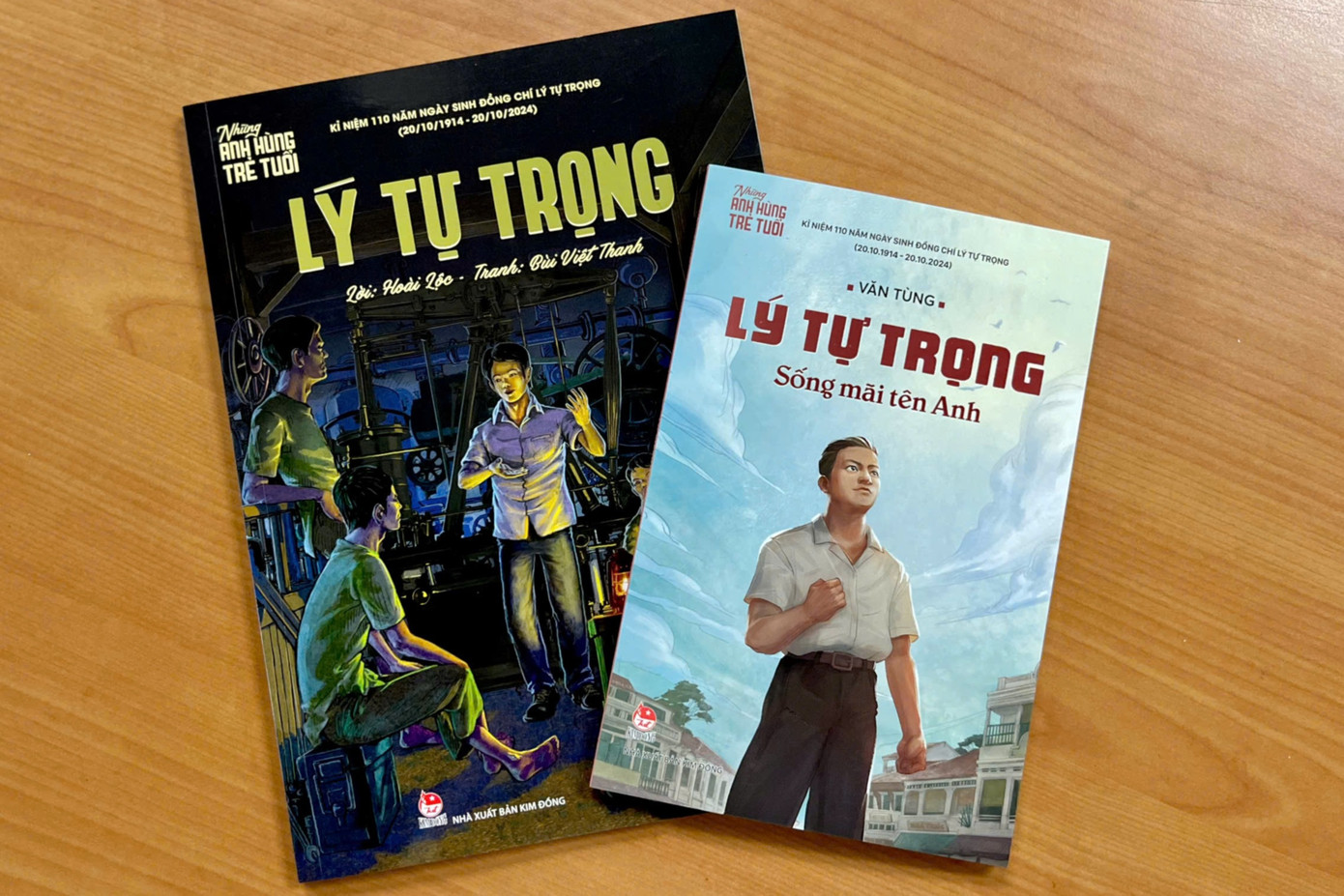Hai cuốn sách Lý Tự Trọng - Sống mãi tên anh và Lý Tự Trọng được tái bản nhân kỷ niệm 110 năm ngày sinh anh hùng Lý Tự Trọng.