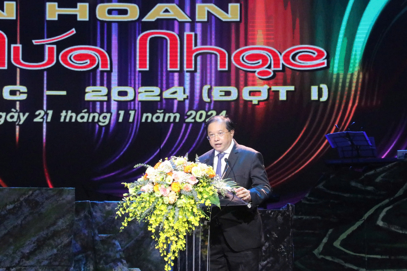 Thứ trưởng Bộ Văn hóa, Thể thao và Du lịch (Bộ VHTTDL) Tạ Quang Đông khẳng định Ca, Múa, Nhạc toàn quốc 2024 là một thương hiệu quốc gia.