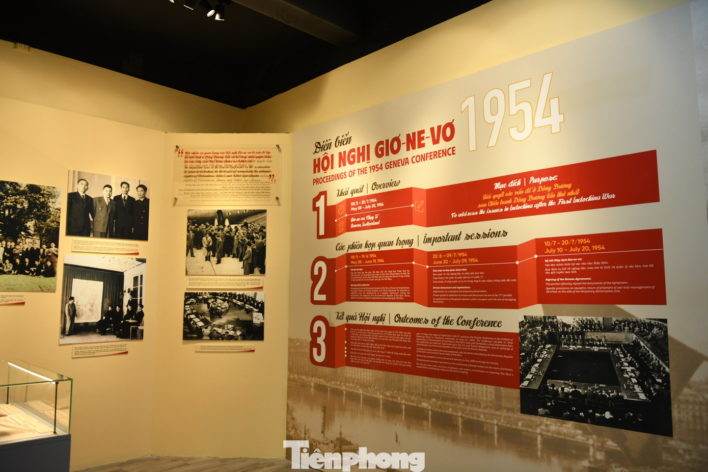 Diễn biến, kết quả của hội nghị và đấu tranh thi hành Hiệp định Giơ-ne-vơ được chia thành 3 mục Mở đầu hội nghị, Thảo luận và đàm phán chính thức và Ký kết Hiệp định Giơ-ne-vơ.