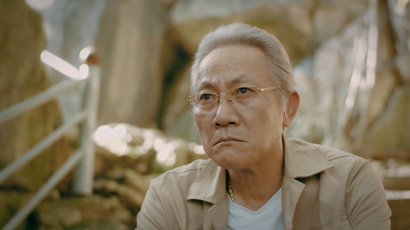 Tạo hình của NSƯT Hoàng Hải trong phim Độc đạo.