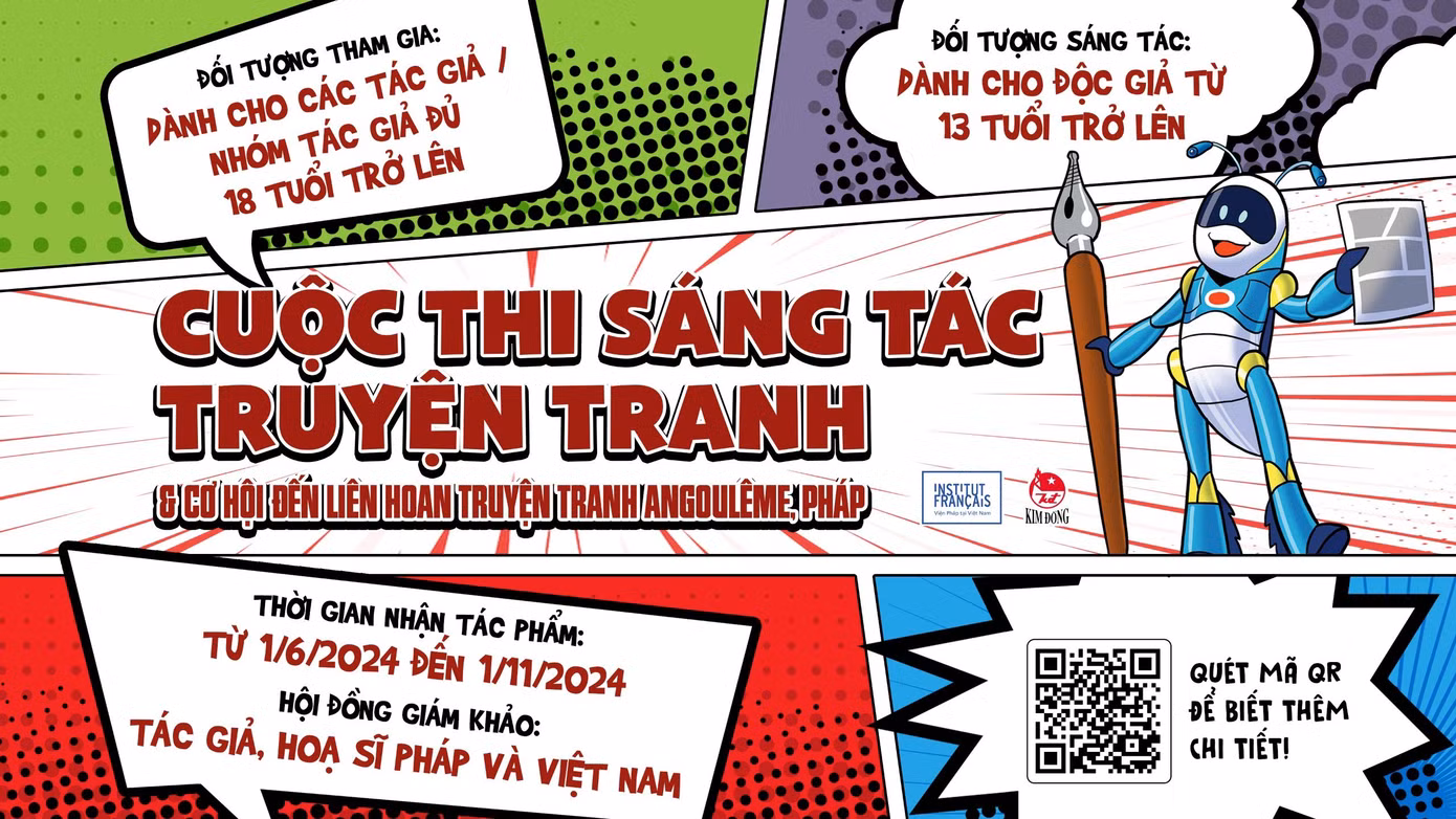 Cuộc thi do Viện Pháp tại Việt Nam và NXB Kim Đồng phối hợp tổ chức.