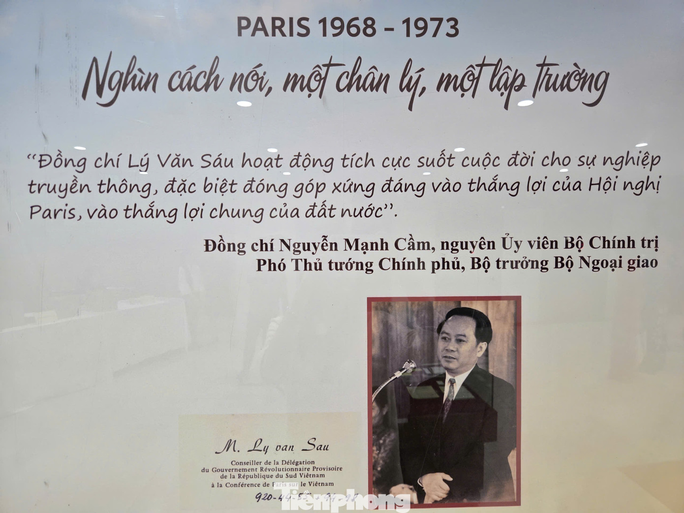 Với những phát biểu tại Hội nghị Paris, cái tên Lý Văn Sáu đã vượt ra ngoài biên giới Việt Nam, vang lên tại nhiều diễn đàn và sự kiện quốc tế. Với những phát biểu tại Hội nghị Paris, cái tên Lý Văn Sáu đã vượt ra ngoài biên giới Việt Nam, vang lên tại nhiều diễn đàn và sự kiện quốc tế.