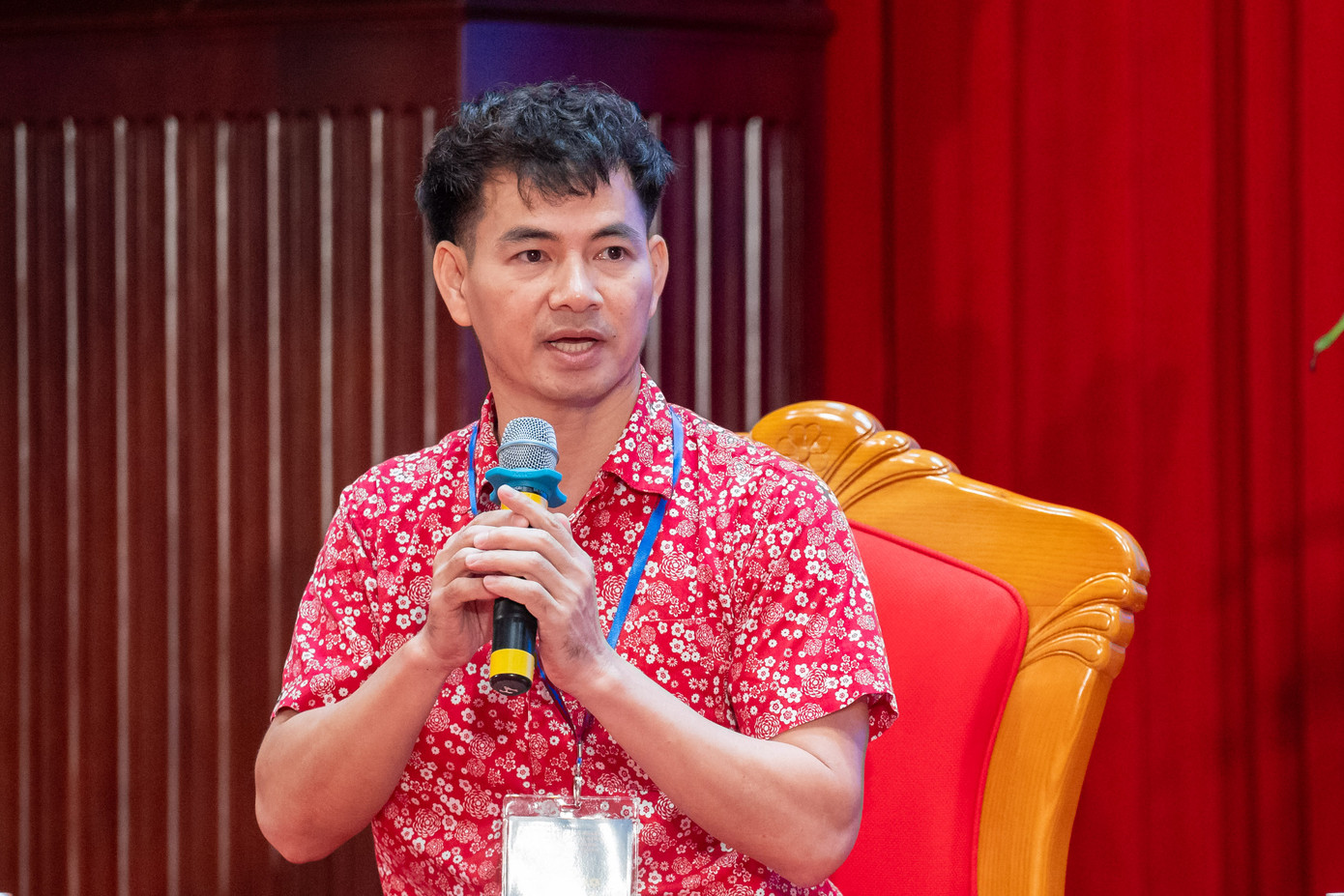 Giám đốc Nhà hát Kịch Việt Nam Nguyễn Xuân Bắc phân tích về khai thác thiết chế văn hóa. Giám đốc Nhà hát Kịch Việt Nam Nguyễn Xuân Bắc phân tích về khai thác thiết chế văn hóa.