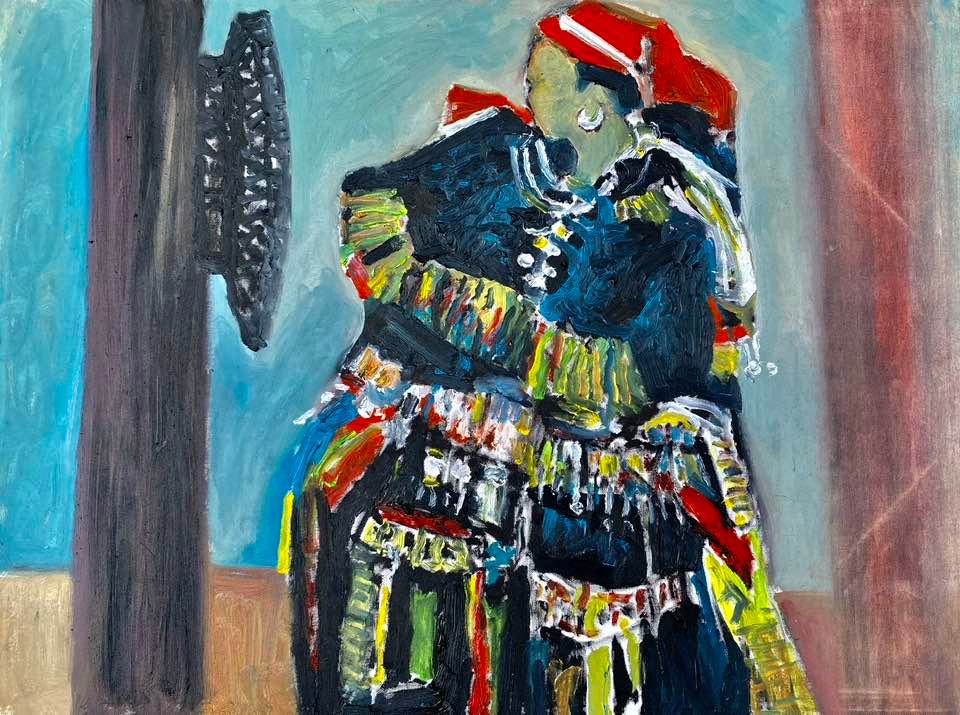 Tranh của NSND Hoàng Hà Tùng nổi bật hồn cốt Việt Nam.