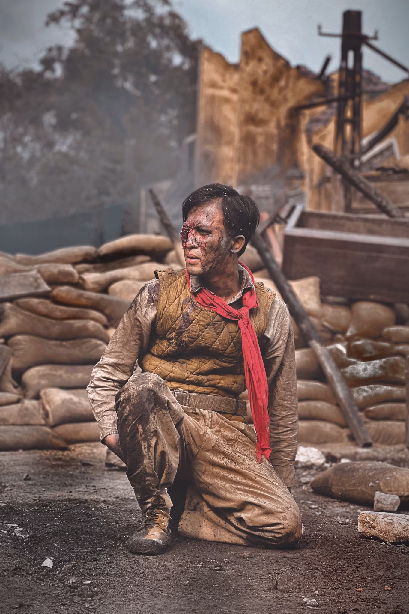 Đào, phở và piano gây ấn tượng khi khai thác hình ảnh những con người Hà Nội trong thời khói lửa.