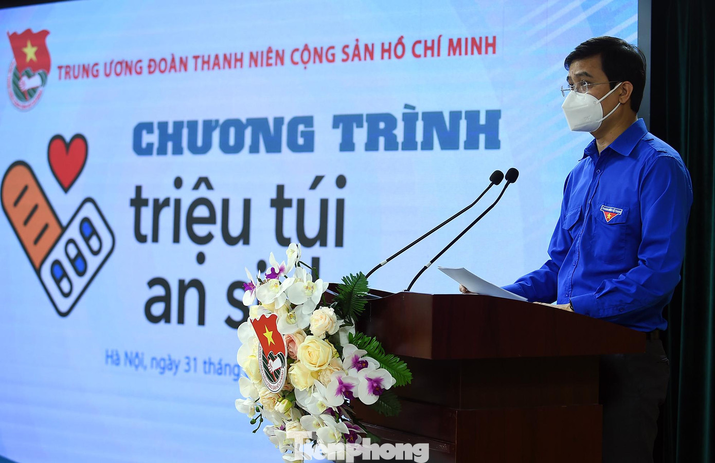 Anh Bùi Quang Huy phát biểu tại chương trình. Ảnh: Xuân Tùng