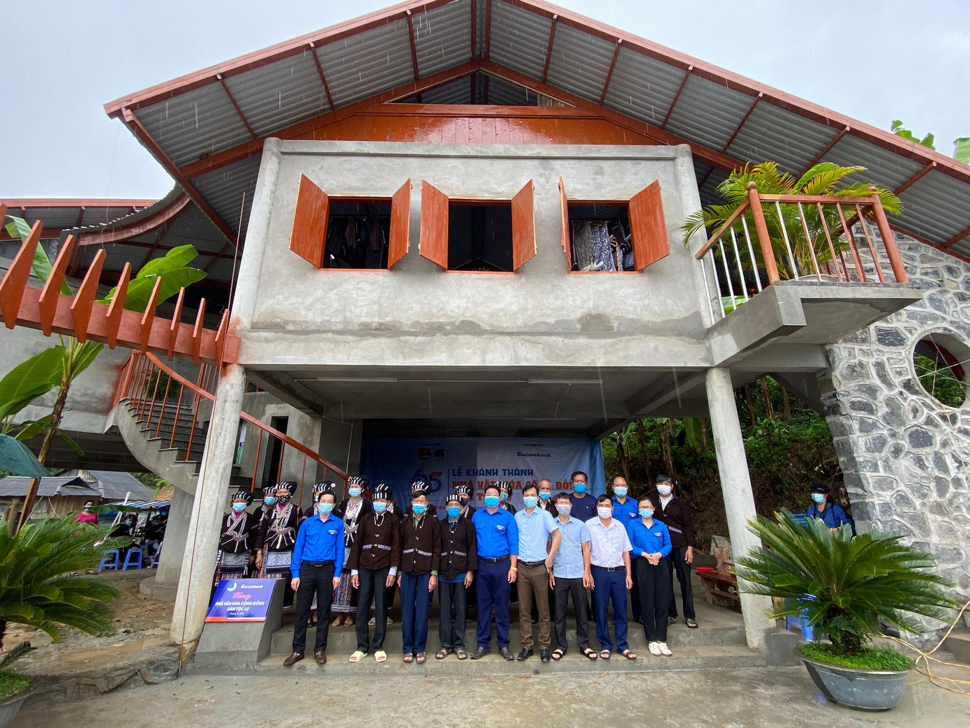 Công trình nhà văn hóa cộng đồng dân tộc Lự ở Lai Châu. Ảnh: BTC Công trình nhà văn hóa cộng đồng dân tộc Lự ở Lai Châu. Ảnh: BTC