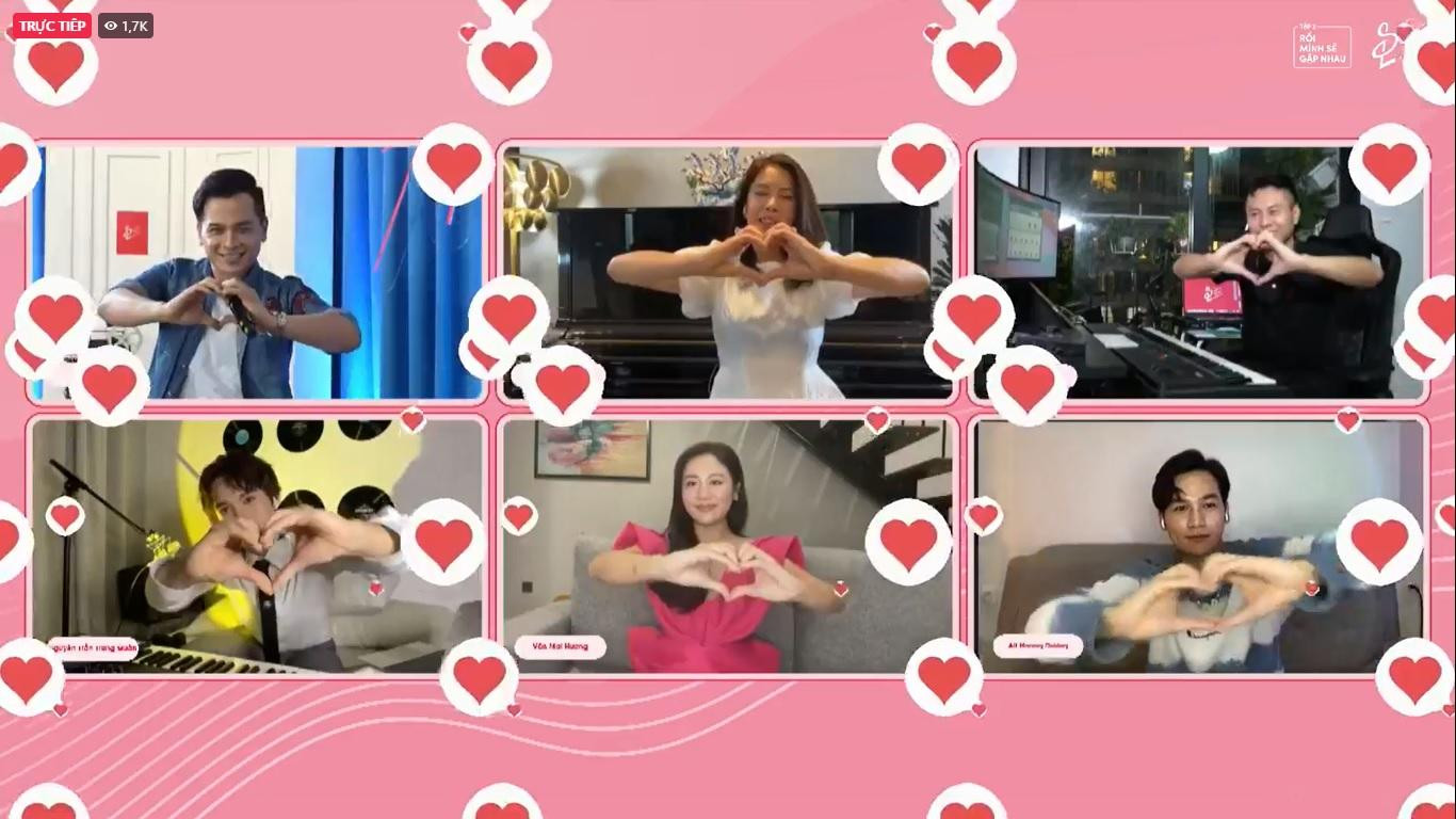 Các nghệ sĩ, MC cùng sẻ chia tình cảm, động viên đồng bào cả nước cùng chung sức đồng lòng vượt qua đại dịch. Ảnh chụp màn hình chương trình. Các nghệ sĩ, MC cùng sẻ chia tình cảm, động viên đồng bào cả nước cùng chung sức đồng lòng vượt qua đại dịch. Ảnh chụp màn hình chương trình.