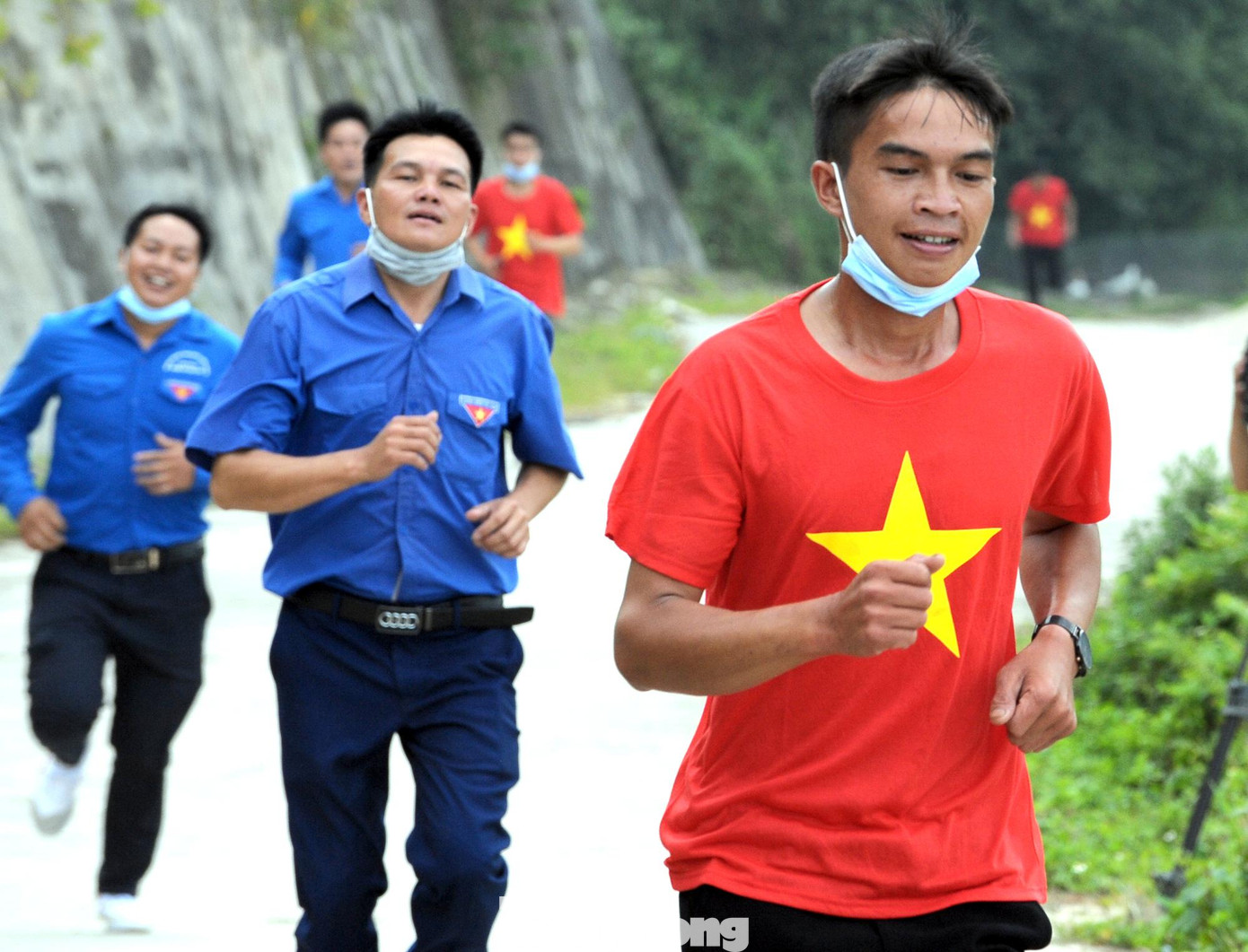 Đoàn viên, Hội viên, thanh niên chạy bộ trong chương trình "Những bước chân vì cộng đồng" tại Hà Giang năm 2020. Ảnh: Xuân Tùng