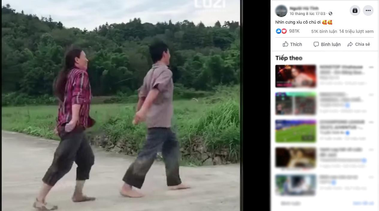 Clip này được chia sẻ trên một fanpage và nhận được 14 triệu lượt xem. Ảnh chụp lại màn hình Clip này được chia sẻ trên một fanpage và nhận được 14 triệu lượt xem. Ảnh chụp lại màn hình