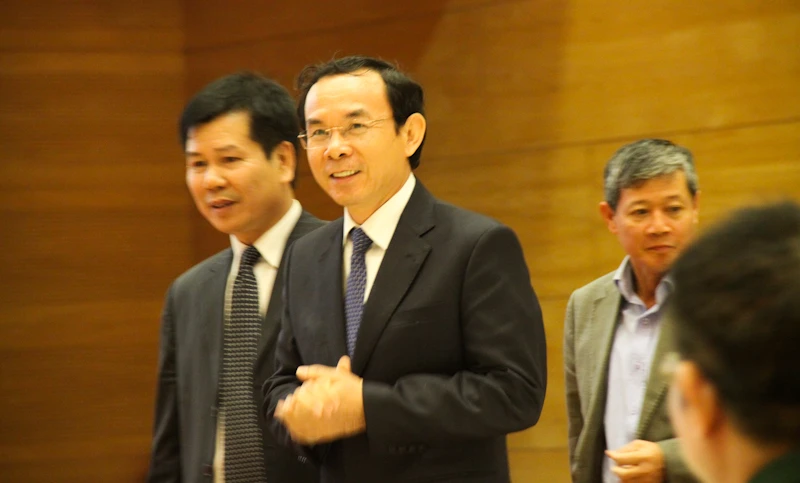 Tân chủ nhiệm Văn phòng Chính phủ Nguyễn Văn Nên trong lần đầu ra mắt báo giới