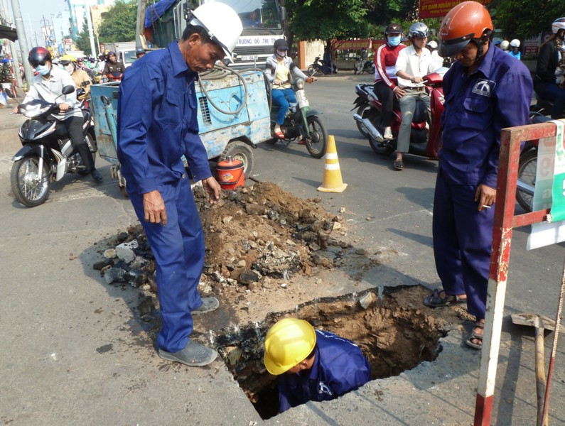 Lực lượng chức năng khắc phụ sự cố