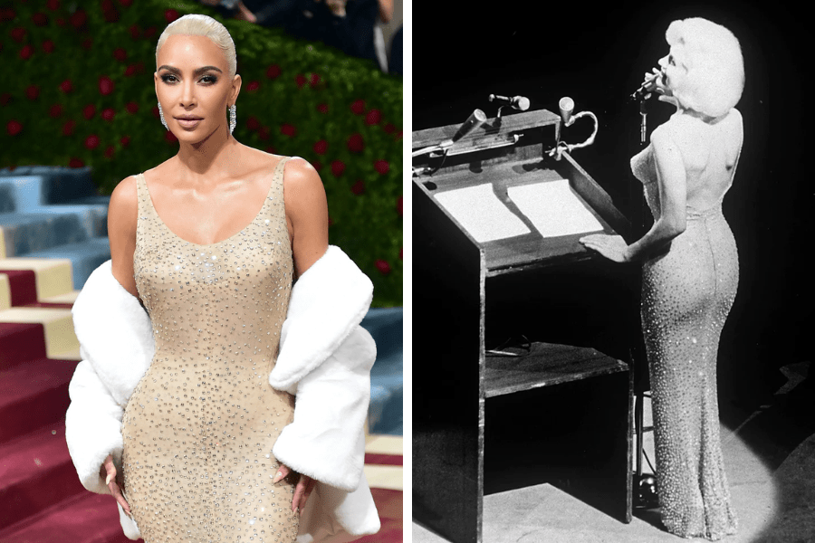 Chiếc đầm từng được minh tinh Marilyn Monroe mặc trong dịp sinh nhật của cựu Tổng thống Mỹ John F. Kenedy.