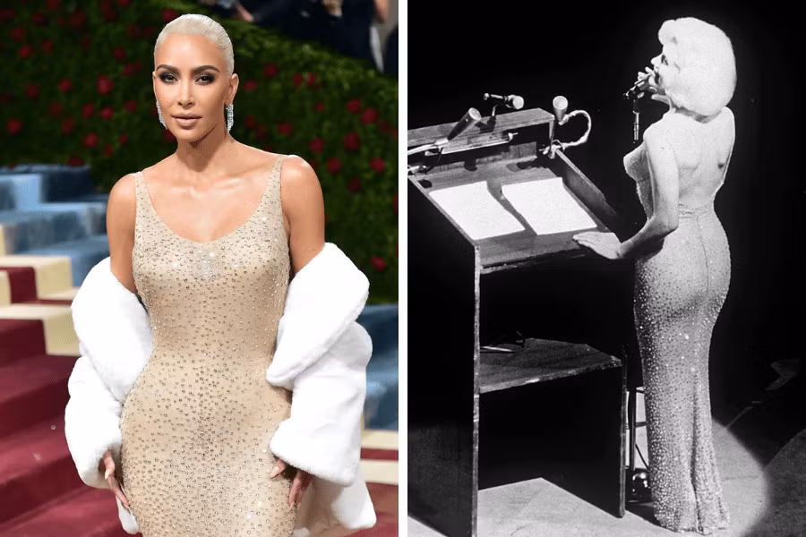 Chiếc đầm từng được minh tinh Marilyn Monroe mặc trong dịp sinh nhật của cựu Tổng thống Mỹ John F. Kenedy.