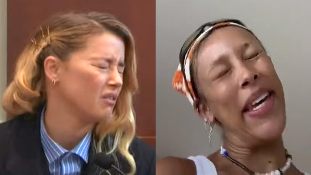 Doja và biểu cảm khó đỡ "mười phân vẹn mười" với Amber Heard.