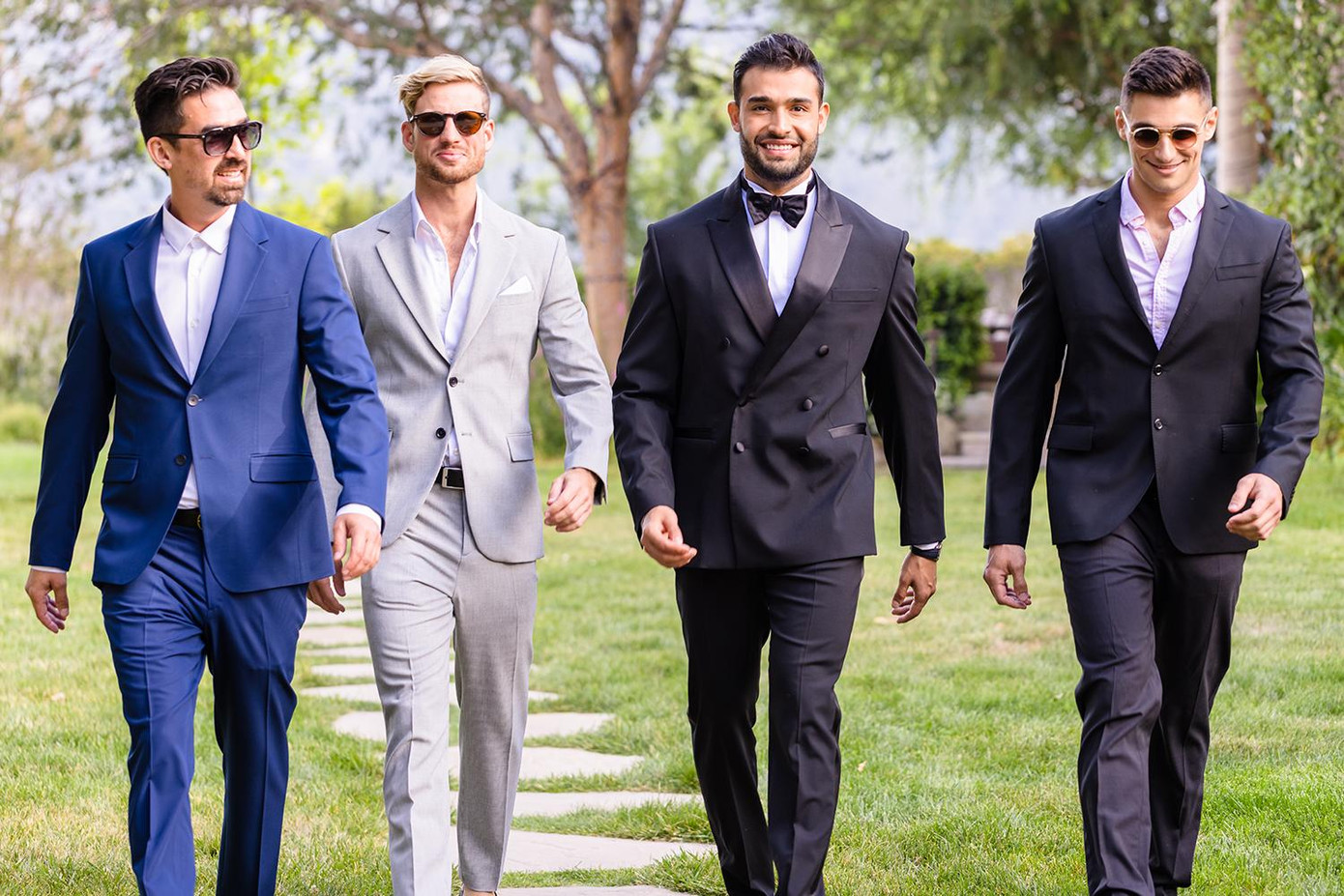 Chú rể và dàn phù rể chất lượng.